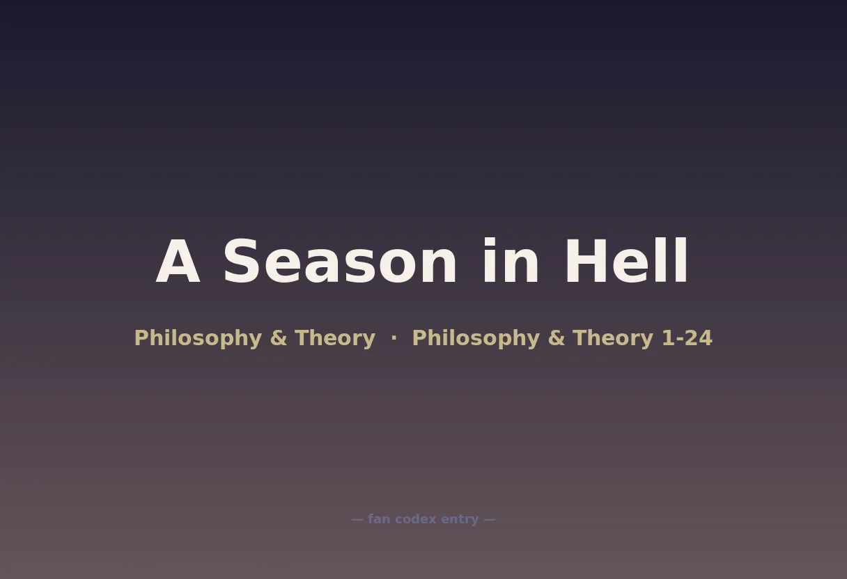 A Season in Hell