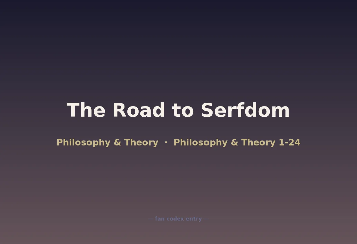 The Road to Serfdom