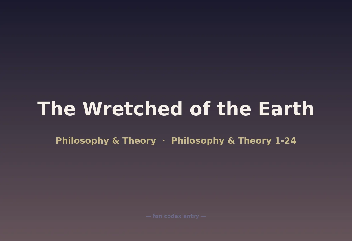 The Wretched of the Earth