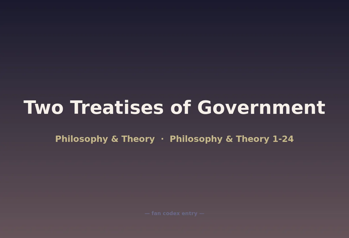 Two Treatises of Government