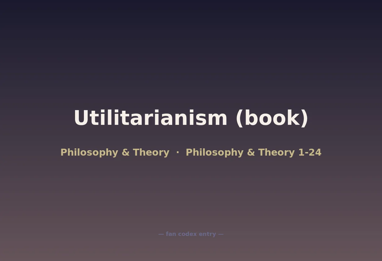 Utilitarianism (book)